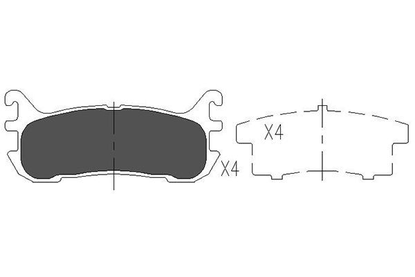 KAVO PARTS Jarrupala, levyjarru KBP-4540